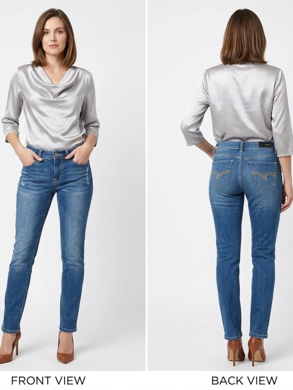 One 8 Super Skinny Jeans Size 5 Women's Blue Denim Mid Rise 0490
